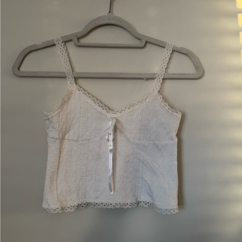 Elegant White Lace Camisole